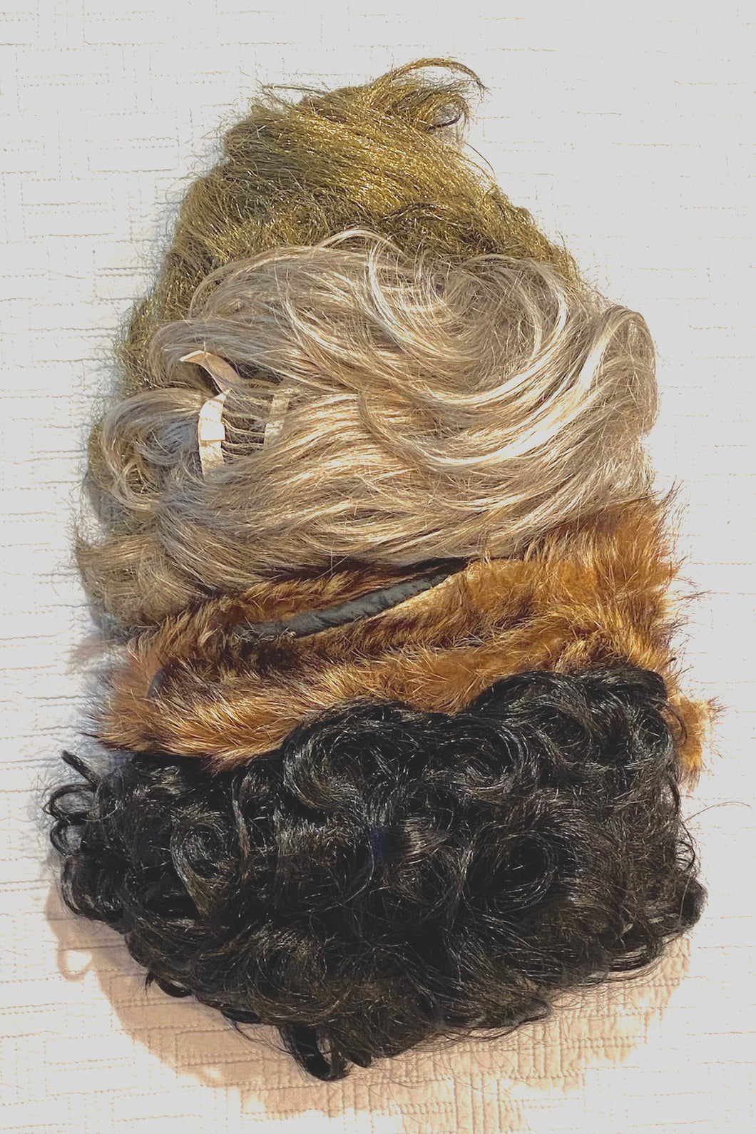 Maggy Rozycki Hiltner | Wig and Fur Assemblage Photographs (Merengue Meringue)