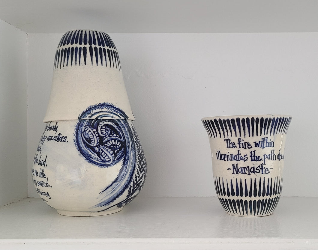 Cathryn McIntyre | Moon Water Blessing Decanter and Fire Blessing Candle