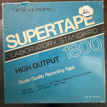 Load image into Gallery viewer, New Sealed Realistic #1800 Supertape Recording Tape High Output Studio Quality
