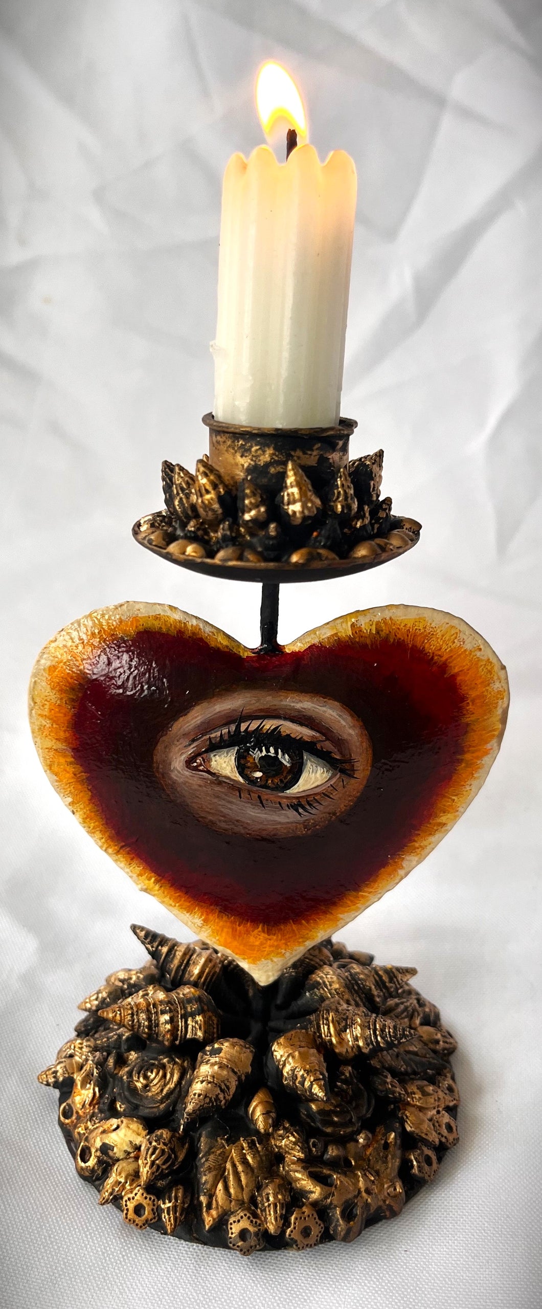 Jennifer Eli Indreland | Lover's Eye Candle Holder (Brown)