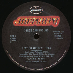 Serge Gainsbourg - Love On The Beat (12", Promo)