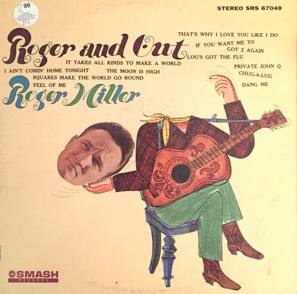 Roger Miller ‎– Roger And Out LP (used vinyl)