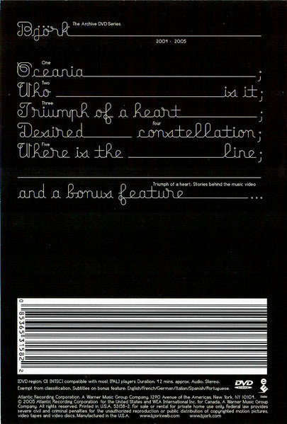 Björk ‎– The Medúlla Videos (DVD)