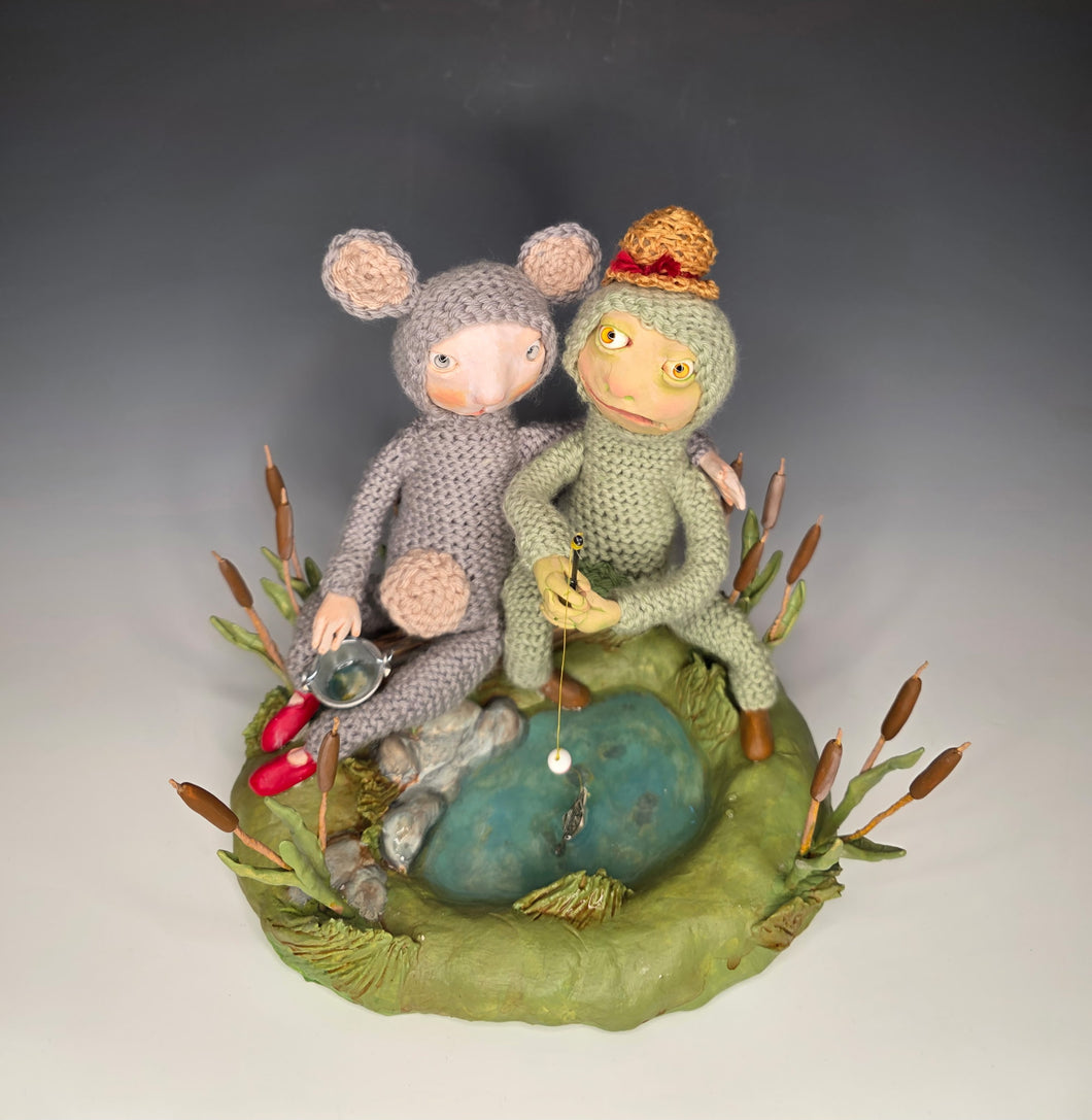 Renee Audette | Frog and Mouse Go Fishing