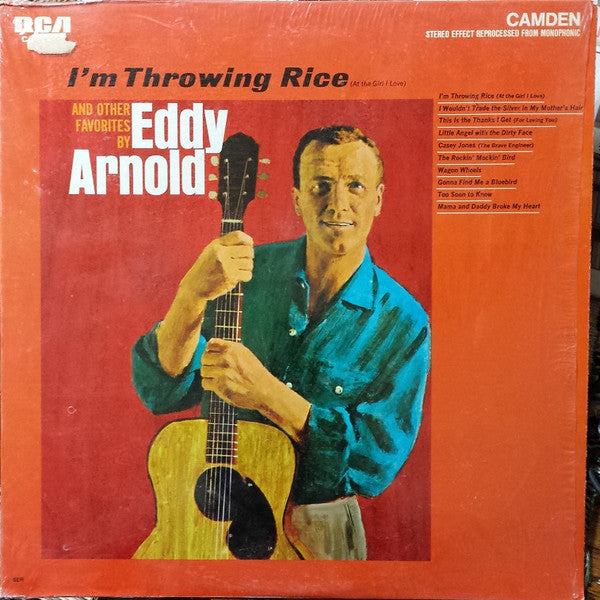 Eddy Arnold ‎– I'm Throwing Rice (At The Girl I Love) And Other Favorites By Eddy Arnold LP (used vinyl)