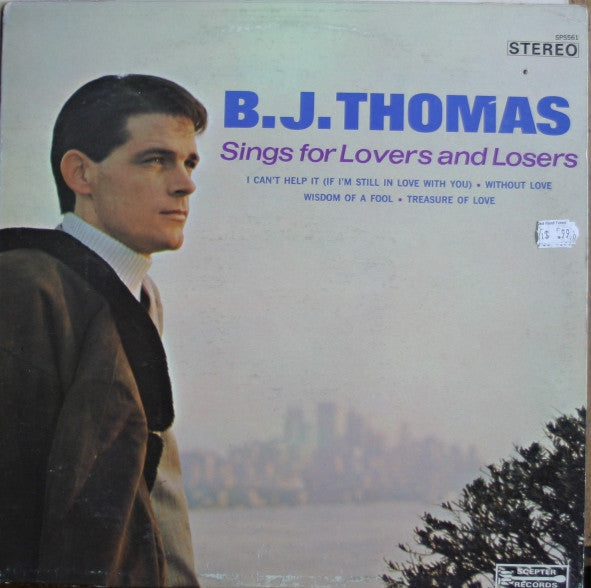 B.J. Thomas ‎– Sings For Lovers And Losers LP (used vinyl)