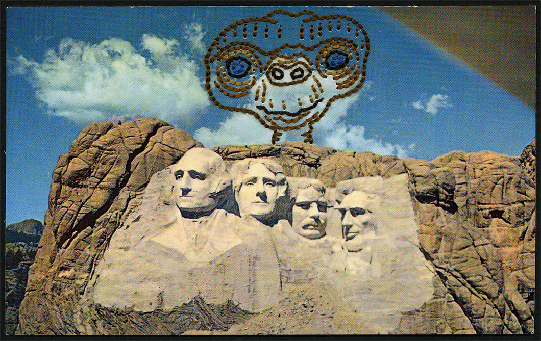 Jane Waggoner Deschner | from the pcard series (Mt. Rushmore, E.T.)