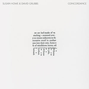 Howe, Susan & David Grubbs | Concordance LP