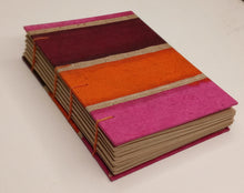 Load image into Gallery viewer, Kelley Salber | Coptic stitch journal (orange stripe)

