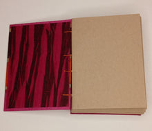 Load image into Gallery viewer, Kelley Salber | Coptic stitch journal (orange stripe)
