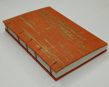 Load image into Gallery viewer, Kelley Salber | Coptic stitch journal (orange)
