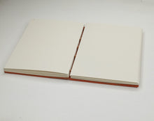 Load image into Gallery viewer, Kelley Salber | Coptic stitch journal (orange)
