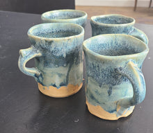 Load image into Gallery viewer, Sandy Dvarishkis Ceramic Mug with Handle (Blue)
