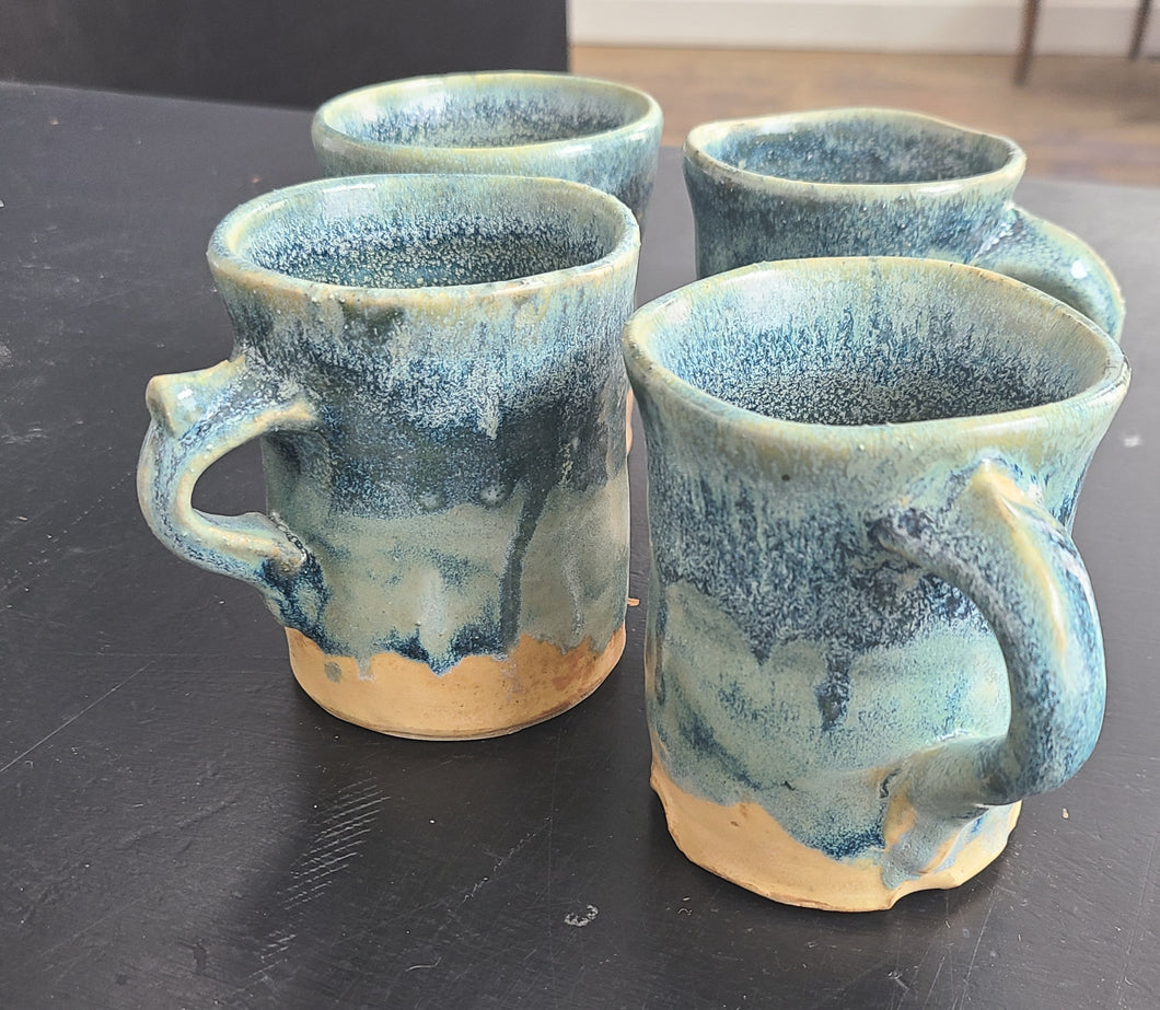 Sandy Dvarishkis Ceramic Mug with Handle (Blue)