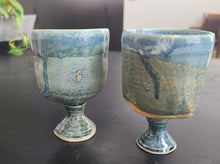Load image into Gallery viewer, Sandy Dvarishkis Ceramic Goblet (Blue)
