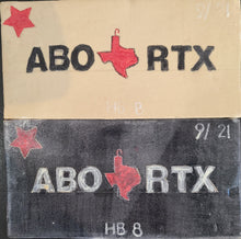 Load image into Gallery viewer, Sandy Dvarishkis Ceramic AborTX License Plate
