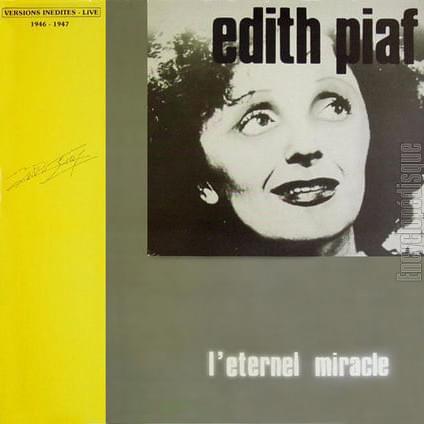 Edith Piaf | L'eternel Miracle LP (French Press; used vinyl, near mint)