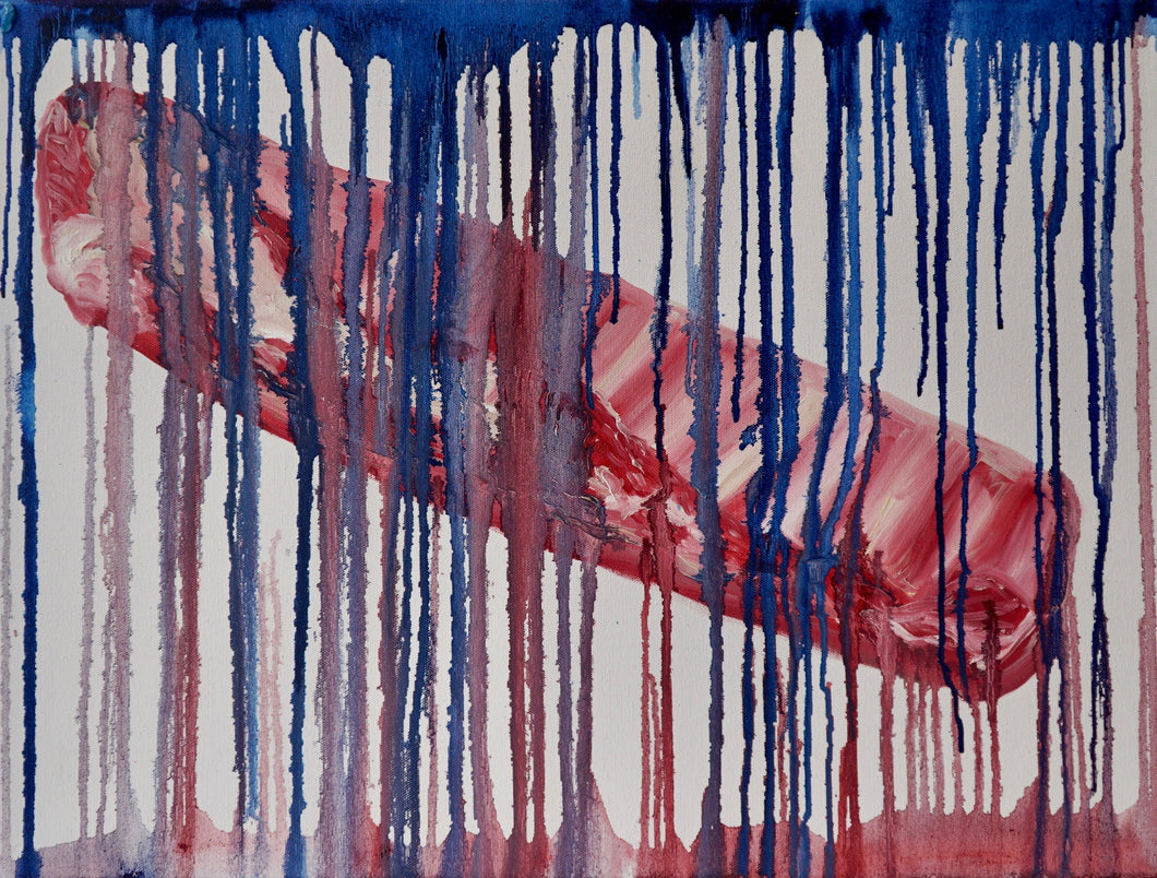 Brandon Miller Painting | Meatsweats: Rack of Ribs (oil on canvas)
