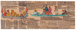 Daniel Green Drawing | Untitled (Samoan Boat) (mixed media on wood)