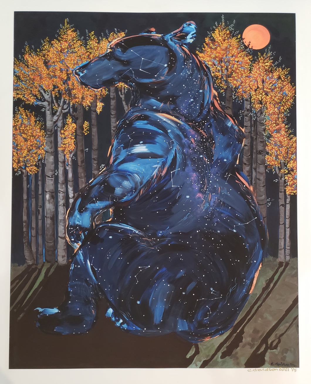 Emily Davidson Print | Galactic Bear (signed print)