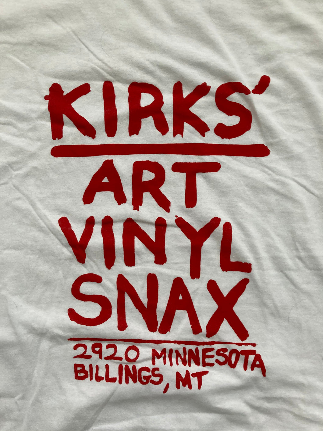 Kirks Grocery T-Shirt | Art Vinyl Snax