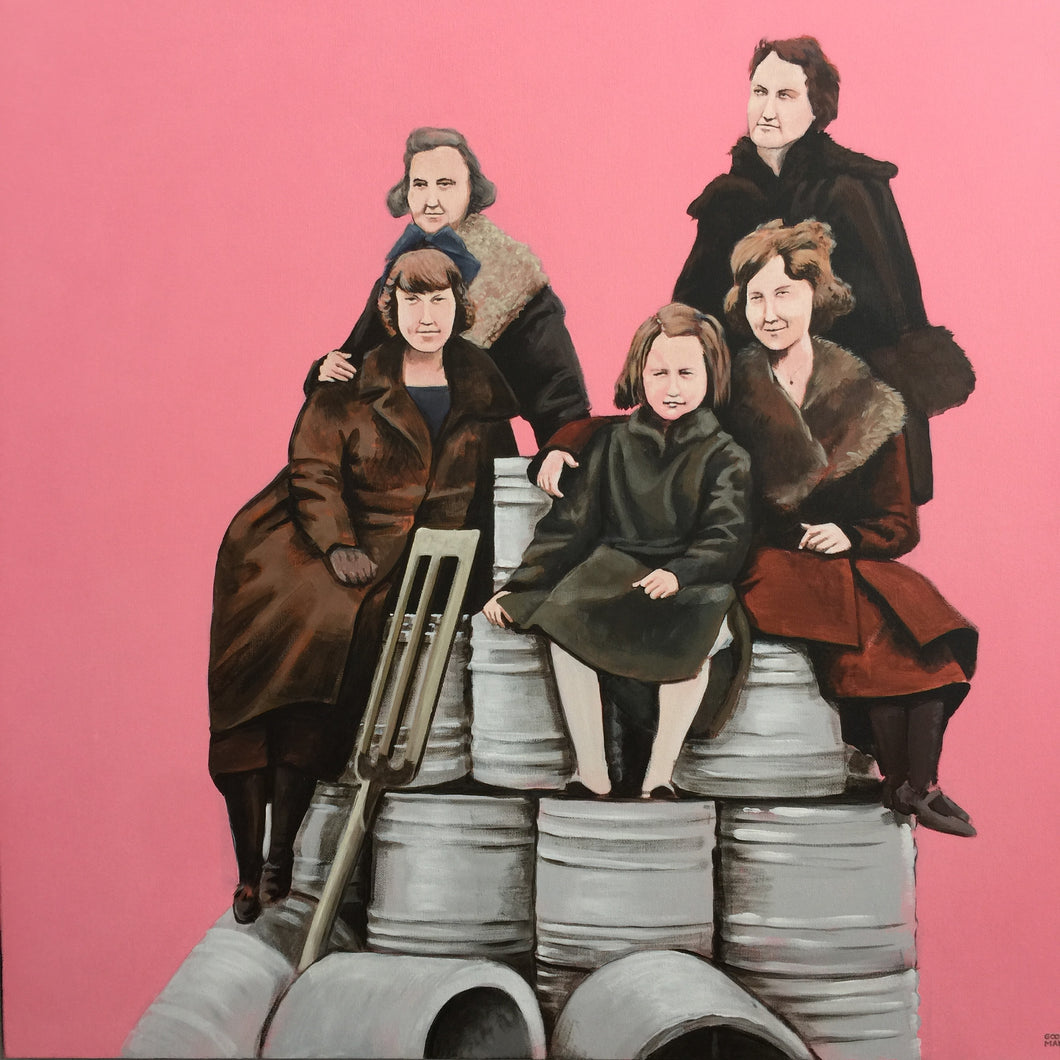 Marla Goodman Painting | Women's March 7 (acrylic on canvas)