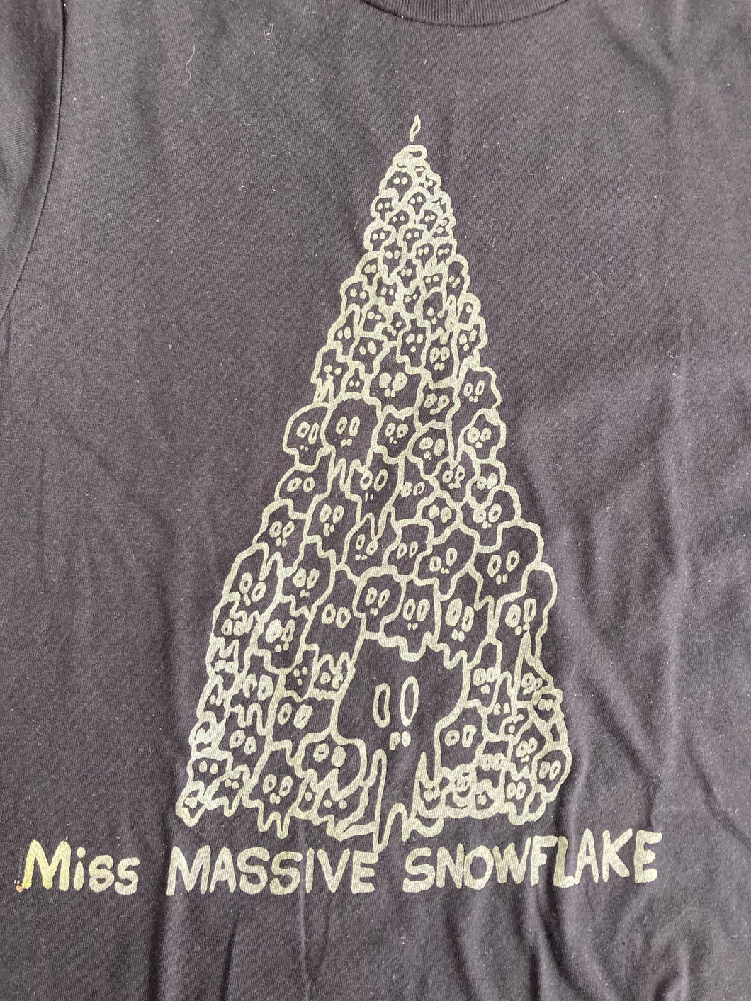 Miss Massive Snowflake  | Candle Skulls Black T Shirt