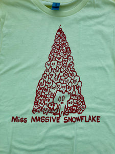 Miss Massive Snowflake | Candle Skulls Yellow T Shirt