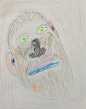 Load image into Gallery viewer, James John Warneke Drawing | Head Tater Old Devil Hater
