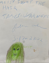 Load image into Gallery viewer, James John Warneke Drawing | Messy Fight the Hair
