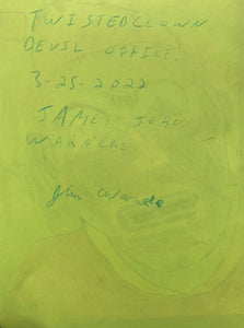 James John Warneke Drawing | Twisted Clown Devil Office