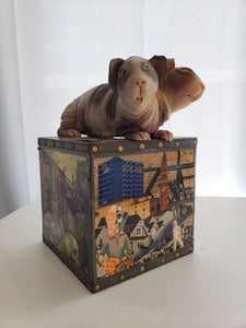 Renee Audette Sculpture | Mutant Guinea Pig (mixed media sculpture)