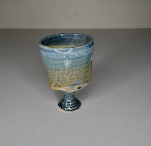 Sandy Dvarishkis Ceramic Goblet (Blue)