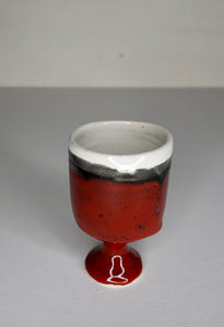 Sandy Dvarishkis Ceramic Goblets (Red)