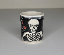 Load image into Gallery viewer, Sandy Dvarishkis Ceramic Shotglass | Red Leaves
