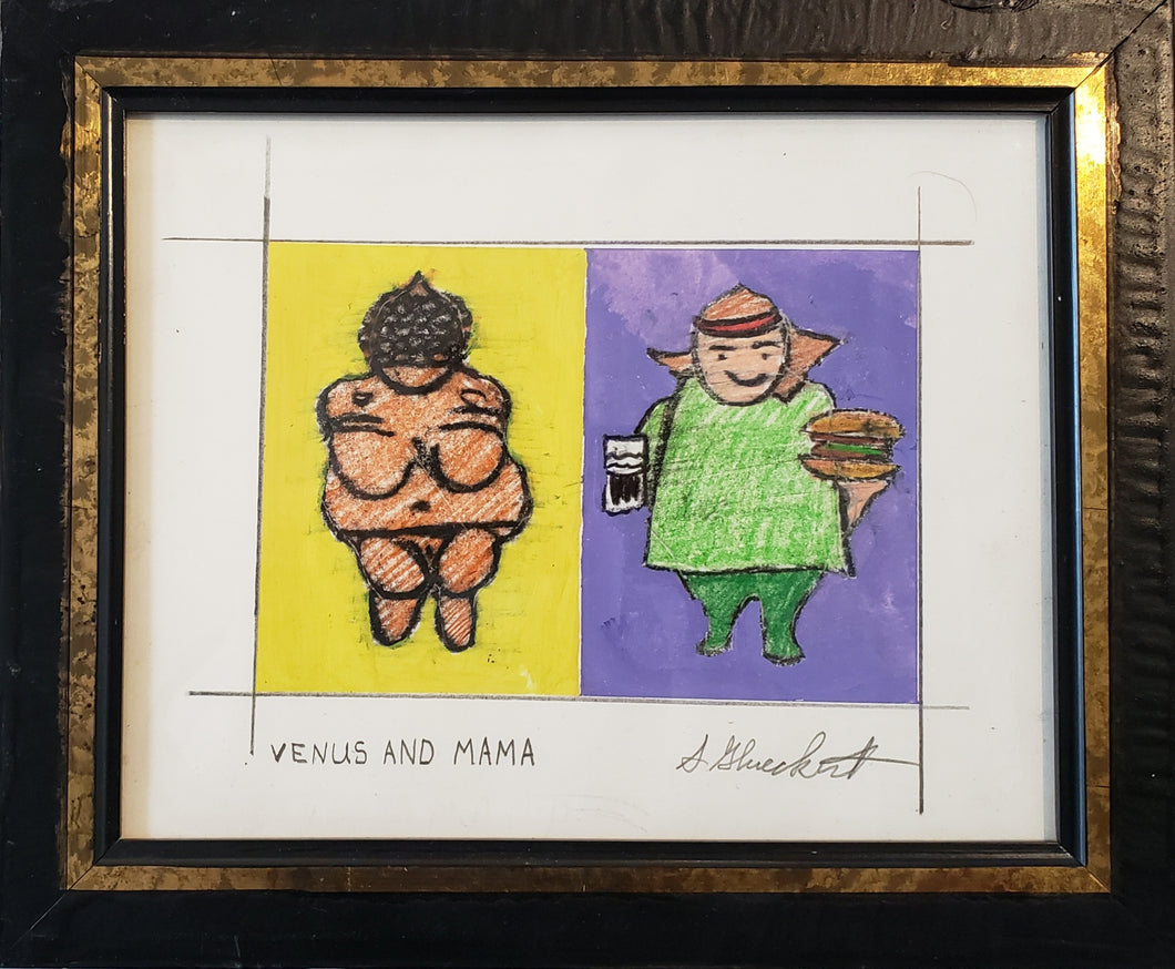 Stephen Glueckert Drawing | Venus And Mama | Small