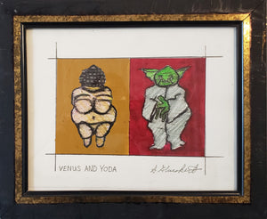Stephen Glueckert Drawing | Venus And Yoda | Small